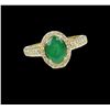 Image 3 : Elegant ‘EFFY’ Designer Emerald and Diamond