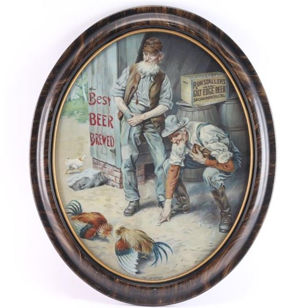 Advertiser for Rumstallers Gilt Edge Beer.