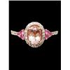 Image 1 : Radiant Morganite, Pink Sapphire