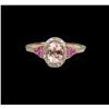 Image 2 : Radiant Morganite, Pink Sapphire