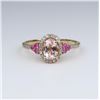 Image 4 : Radiant Morganite, Pink Sapphire
