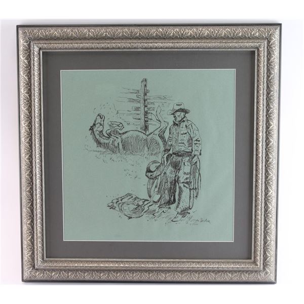 Joe Beeler Original Pen & Ink Artwork.