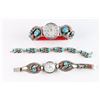 Image 1 : Navajo Men's & Women's Watch Set.