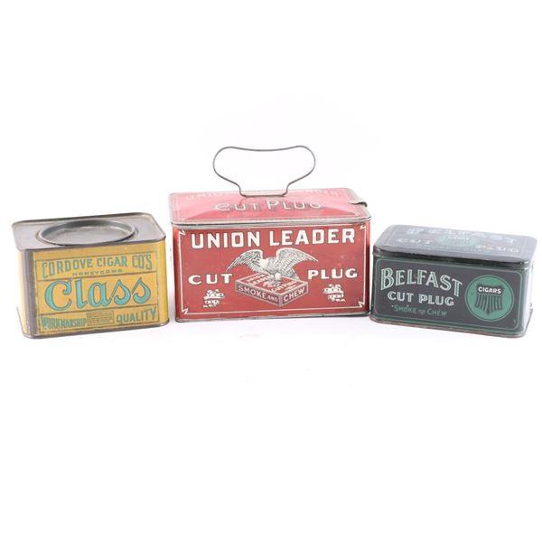 Lot of 3 Tobacco Tins.