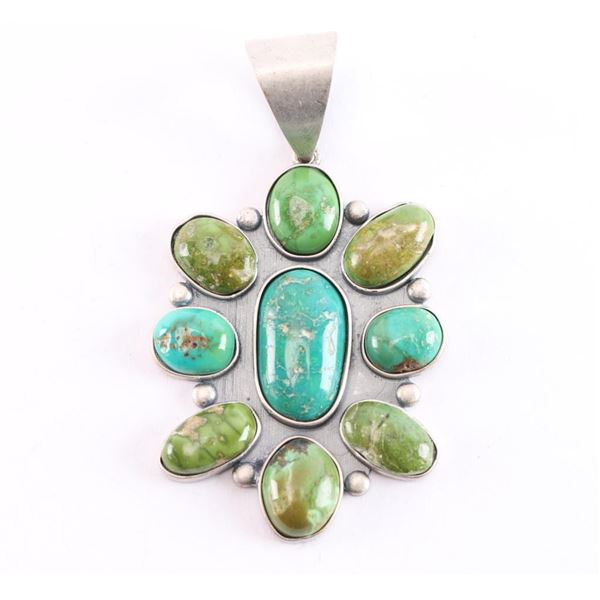 Navajo Turquoise Cluster Pendant