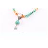 Image 3 : Navajo Turquoise & Coral Necklace.