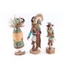 Image 3 : Lot of 3 Signed Kachina Dolls.