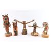 Image 1 : Lot of 5 Carved Kachina Dolls.
