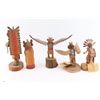 Image 4 : Lot of 5 Carved Kachina Dolls.