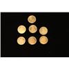 Image 1 : Lot of 6 Miniature 10k Gold Coins.