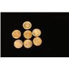 Image 2 : Lot of 6 Miniature 10k Gold Coins.