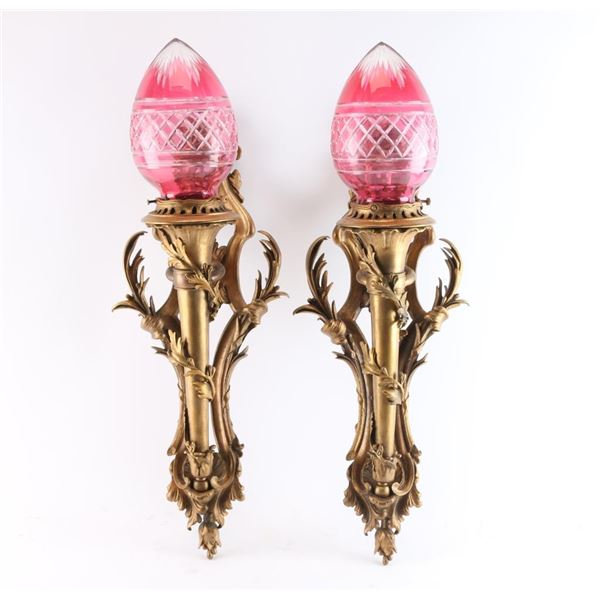 Pair 19-20th Century Theatre Style Torches.