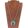 Image 1 : Navajo Turquoise Naja Necklace