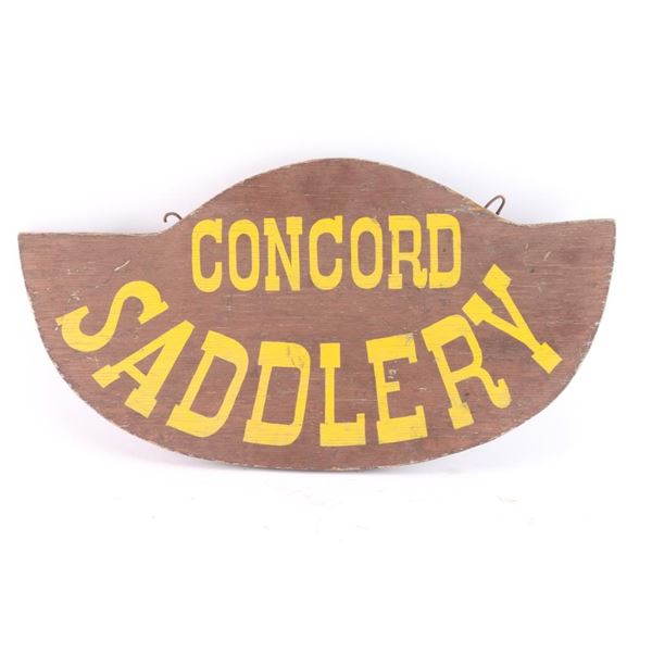 Concord Saddlery Sign.