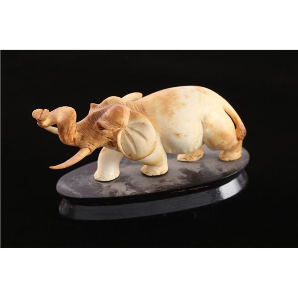 Preban Carved Ivory Elephant.