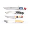 Image 2 : Lot of 4 Sheath Knives.