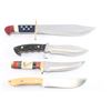 Image 3 : Lot of 4 Sheath Knives.