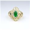 Image 1 : Brilliant Emerald and Diamond Ring.