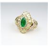 Image 4 : Brilliant Emerald and Diamond Ring.