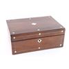 Image 1 : Rosewood Jewelry Box with Pearl Inlay.