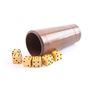Image 1 : Leather Dice Shaker With 6 Dice.