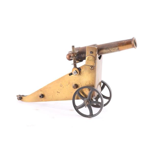 Pre-WWII Marble Shooting Brass Canon.