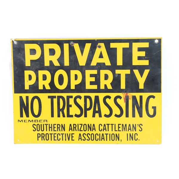 Vintage Private Property Sign.