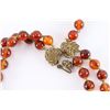 Image 3 : Miriam Haskell Amber Necklace & Vintage Purse.