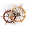Image 2 : Lot of 2 Vintage Ships' Wheels.
