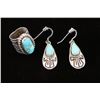 Image 2 : Navajo Kerah Tsosie Ring & Earring Set.
