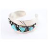 Image 3 : Contemporary Navajo Turquoise Cuff.