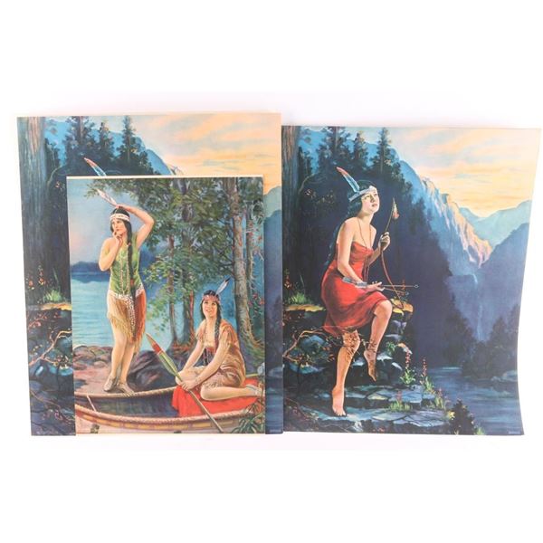 Lot of 7 Vintage Collectible Prints.