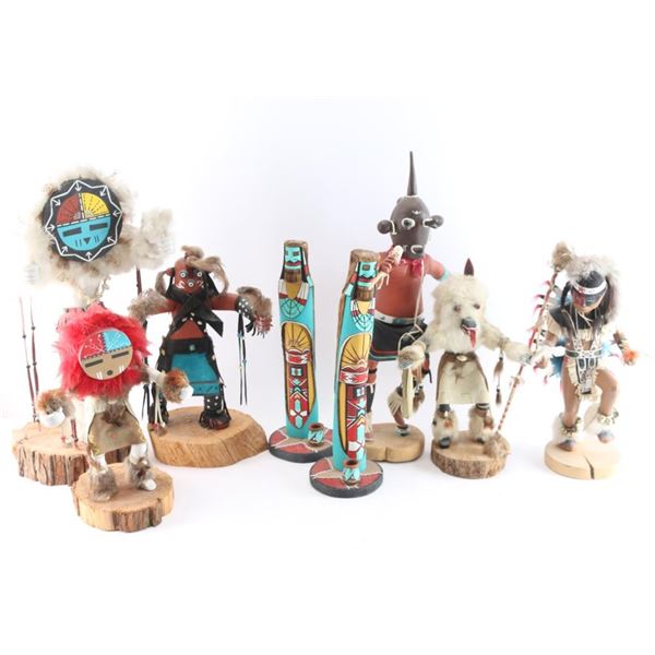 Lot of 8 Kachina Dolls.