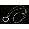 Image 2 : Tiffany Sterling Silver Open Heart Necklace.