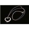 Image 4 : Tiffany Sterling Silver Open Heart Necklace.