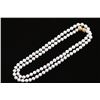 Image 1 : Long Strand of Silver-Pink Pearls.