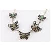 Image 3 : Navajo Green Turquoise Butterfly Necklace