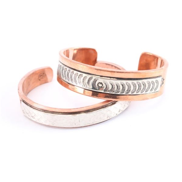 Lot of 2 Copper Cuffs.