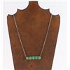 Image 1 : Navajo 5 Stone Turquoise Bar Necklace.