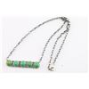 Image 2 : Navajo 5 Stone Turquoise Bar Necklace.