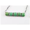Image 3 : Navajo 5 Stone Turquoise Bar Necklace.