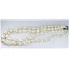 Image 2 : Double Stand White Baroque Pearl Necklace