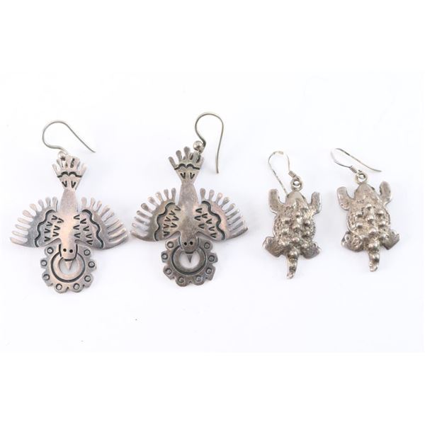 Lot of 2 Mexican Sterling Earrings.