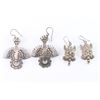 Image 1 : Lot of 2 Mexican Sterling Earrings.