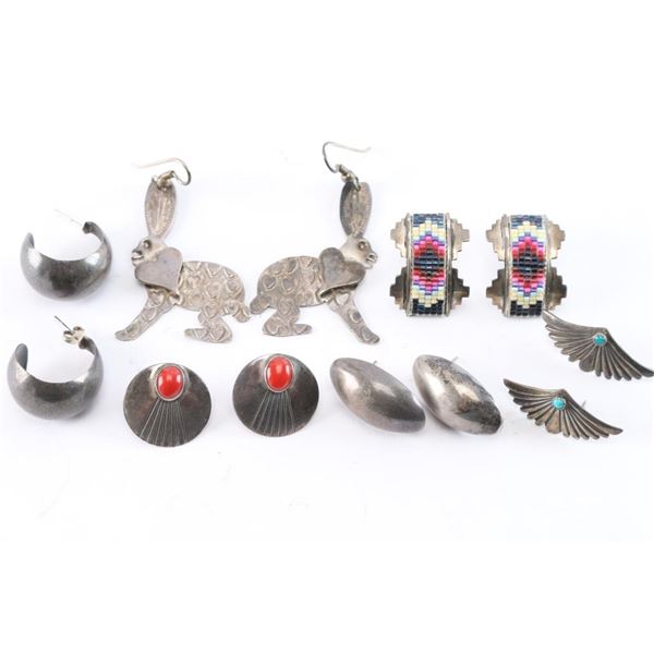 Lot of 6 Sterling Earrings.