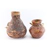 Image 2 : Lot of 2 Apache Pitch-Covered Baskets.