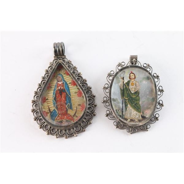 Collection of Two Mexican Pendants.