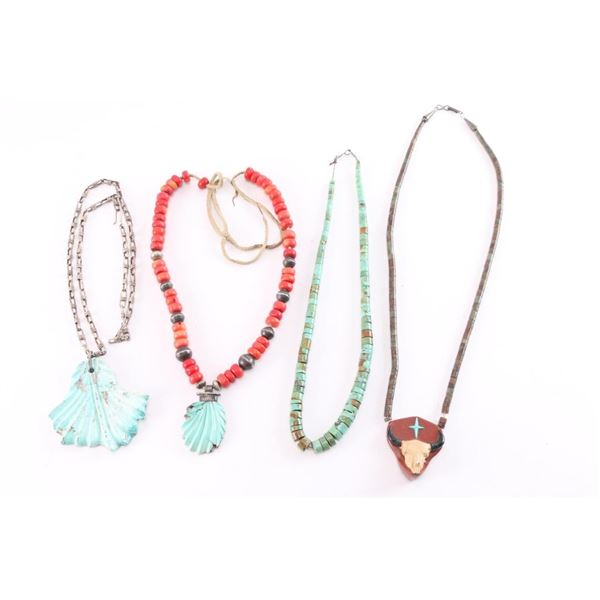 Lot of 4 Beaded Necklaces.