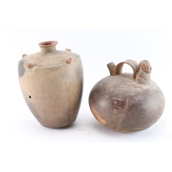 Lot of 2 South American Pots.