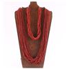 Image 1 : Lot of 2 Coral Seed Bead Necklaces.
